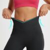 BALEAF Women's Knee Length Capri Leggings with Pockets High Waisted Stretch for Casual Summer Yoga Workout Exercise - Image 4