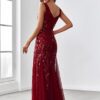 Ever-Pretty Women's Formal Dress Sequin Double V-Neck Sleeveless Mermaid Long Evening Dress - Image 2