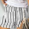 QUEEN PLUS Womens Casual Shorts Comfy Elastic Waist Drawstring Pocket Shorts Pants - Image 3