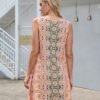 Summer Dresses for Women Beach Boho Sleeveless Vintage Floral Flowy Pocket Tshirt Tank Sundresses - Image 6