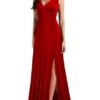 MUSHARE Women's V Neck Sleeveless Split Formal Dress Cocktail Party Prom Long Dresses - Image 2