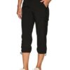 RBX Active Women's Cargo Capri Pant with Pockets Fashion Lightweight Woven with Drawstring - Image 2