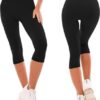 SINOPHANT High Waisted Leggings for Women - Full Length Capri Buttery Soft Yoga Pants for Workout Athletic - Image 2