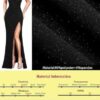 VFSHOW Womens Ruffle One Shoulder Strap Ruched Formal Prom Wedding Maxi Dress V Neck Elegant Split Cocktail Evening Long Gown - Image 6