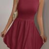PRETTYGARDEN Summer Dresses for Women 2025 Casual Sleeveless Tank Mini Short Dress Crew Neck Bubble Sundress with Pockets - Image 7