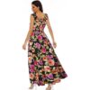 OSTOO Women's 2024 Summer Boho Floral Print Tiered Casual Flowy Long Maxi Dress - Image 2