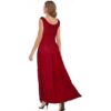 OSTOO Women's 2024 Summer Boho Floral Print Tiered Casual Flowy Long Maxi Dress Red - Image 3