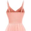 Ellames Women's 2024 Summer Dress Spaghetti Strap Cocktail Swing Beach Dresses V Neck Sundress - Image 5