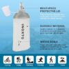 INOXTO Soft Flask,Collapsible Soft Water Bottles for Hydration Vests and Running Packs, Soft Flask Running Bottles for Hiking Cycling(250/500 ml) (2 PCS SMALL) - Image 6