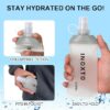 INOXTO Soft Flask,Collapsible Soft Water Bottles for Hydration Vests and Running Packs, Soft Flask Running Bottles for Hiking Cycling(250/500 ml) (2 PCS SMALL) - Image 4