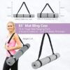 YOGAER Yoga Mat Carrier Strap, Adjustable Thick Straps Sling for Carrying Large Mats, Stretching Band - Image 6