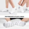 6 Pack Men's Ankle Socks With Cushion - Low Cut Athletic Sports Socks for Women Men 6-9/9-12/12-14 - Image 6