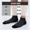 BAMBOO COOL Men's Athletic Ankle Socks Cushioned Moisture Wicking, Low Cut Running Mesh Socks Arch Support, 8 Pack - Image 6