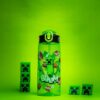 Zak Designs Minecraft Water Bottle For School or Travel, 25 oz Durable Plastic Water Bottle With Straw, Handle, and Leak-Proof, Pop-Up Spout Cover (Creeper) - Image 2