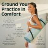 Retrospec Solana Yoga Mat 1/2" Thick w/Nylon Strap for Men & Women - Non Slip Exercise Mat for Yoga, Pilates, Stretching, Floor & Fitness Workouts - Image 4