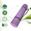 Non Slip Yoga Mats with Strap - Pilates & Exercise Mat for Home Workout - Image 5