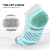 6 Pack Men's Ankle Socks With Cushion - Low Cut Athletic Sports Socks for Women Men 6-9/9-12/12-14 - Image 3