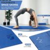 Foldable Yoga Mat for Travel, 68"x24" Folding Travel Gym Mat for Women Yoga Studio, Packable and Portable Pilates Mat with Storage Bag Easy to Carry, Lightweight Travel Workout Mat, 2mm - Image 6