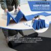 Foldable Yoga Mat for Travel, 68"x24" Folding Travel Gym Mat for Women Yoga Studio, Packable and Portable Pilates Mat with Storage Bag Easy to Carry, Lightweight Travel Workout Mat, 2mm - Image 3