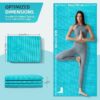 Foldable Yoga Mat for Travel, 68"x24" Folding Travel Gym Mat for Women Yoga Studio, Packable and Portable Pilates Mat with Storage Bag Easy to Carry, Lightweight Travel Workout Mat, 4mm - Image 5