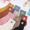 Eurzom 10 Pairs Socks Womens Crew Elastic Ankle Length Cotton Socks Aesthetic Cute Lightweight Low Cut Gifts for Women - Image 3