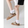 ACCFOD Womens Ankle Socks Thin Cotton Gym Socks Athletic Mini Crew Socks 5 Pairs - Image 4