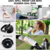 National Parks Water Bottle with Stickers | 32oz Wide Mouth Leakproof Stainless Steel Bucket List Insulated Bottle for Camping & Hiking | Gifts for Hikers | BPA-Free [WHITE] - Image 3