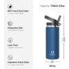 Super Sparrow Water Bottle Insulated - 17 Oz / 25 Oz / 32 Oz - Wide Mouth SwivelSip Flask - BPA Free, Leak Proof Drink Bottle- Ergonomic Straw Water Bottles for Work, Gym, Travel, Sports, Outdoor - Image 3