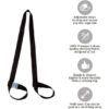 YOGAER Yoga Mat Carrier Strap, Adjustable Thick Straps Sling for Carrying Large Mats, Stretching Band - Image 2