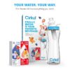 Cirkul 22oz. BPA-Free Plastic Water Bottle Starter Kit with Blue Lid, 2 Flavor Cartridges (1 LifeSip Fruit Punch, 1 FitSip Mixed Berry) Zero Calories and No Sugar - Image 4