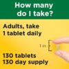Nature Made Multivitamin Tablets with Iron, Multivitamin for Women and Men for Daily Nutritional Support, 130 Tablets, 130 Day Supply - Image 4
