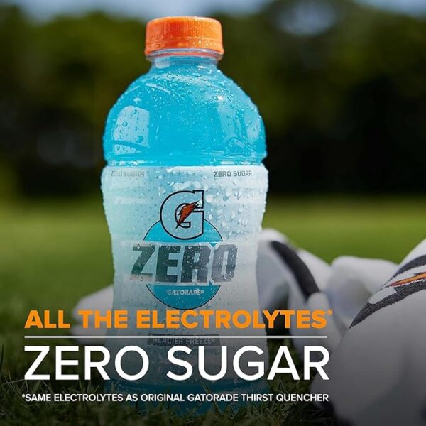Gatorade G Zero Sports Drink, Glacier Freeze, Glacier Cherry, Berry Variety Pack, 12 Fl Oz (Pack of 18) - Image 2