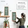 3D Floral Green Wall Art (Set of 2) Lightweight, Wooden Ready-to-Hang Boho Framed Wall Art for Bathroom, Bedroom, Living Room or Office – Premium Sage Green Farmhouse Decor – Gift-Boxed - Image 5