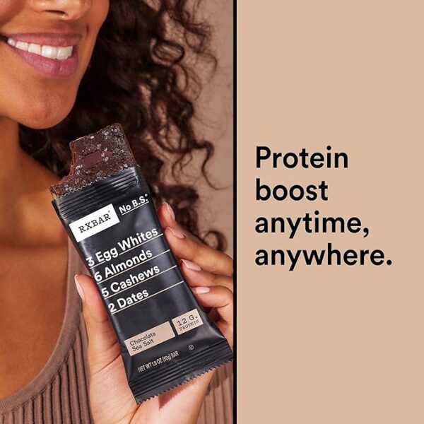 RXBAR Protein Bars, Protein Snack, Snack Bars, Chocolate Sea Salt, 22oz Box (12 Bars) - Image 5