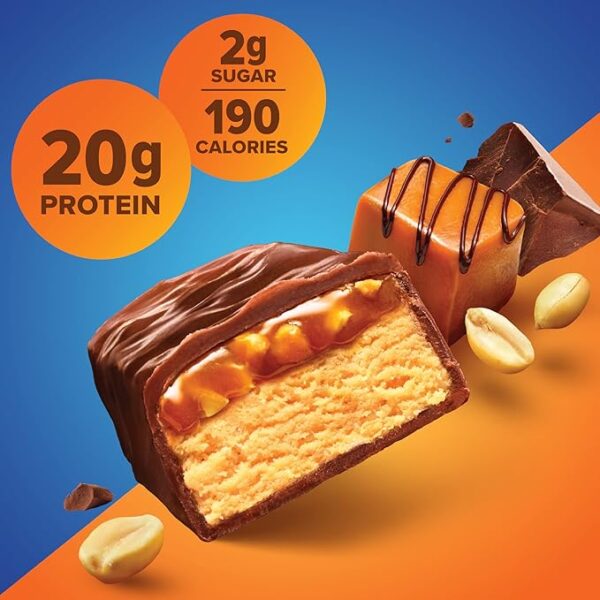 Pure Protein Bars, High Protein, Nutritious Snacks to Support Energy, Low Sugar, Gluten Free, Chocolate Peanut Caramel, 1.76oz, 12 Count (Pack of 1) - Image 4