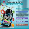Electrolytes - Electrolyte Tablets with Magnesium, Sodium, Potassium, Chloride, Vitamins D3 & B6, Kelp Powder - Salt Pills - Made in USA - Oral Tablets as Capsules - Vegan & Keto Friendly - 120 Tabs - Image 5