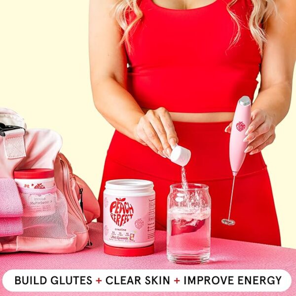 Creatine Monohydrate Powder, Pink Lemonade, Glute Builder Creatine for Women with Collagen, BCAAs, 5g Vegan Micronized Creatine per Serving, for Energy, Muscle Support, 30 Servings - Image 4