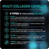 Vital Vitamins Multi Collagen for Women & Men - Type I, II, III, V, X - Grass Fed, Non-GMO - 150 Capsules - Image 2