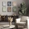 Drsoum Botanical Wall Art Framed Boho Wall Art Decor Wooded Minimalist Vintage Print Modern Rustic Farmhouse Home Kitchen Decor 8x10inx6pcs - Image 3