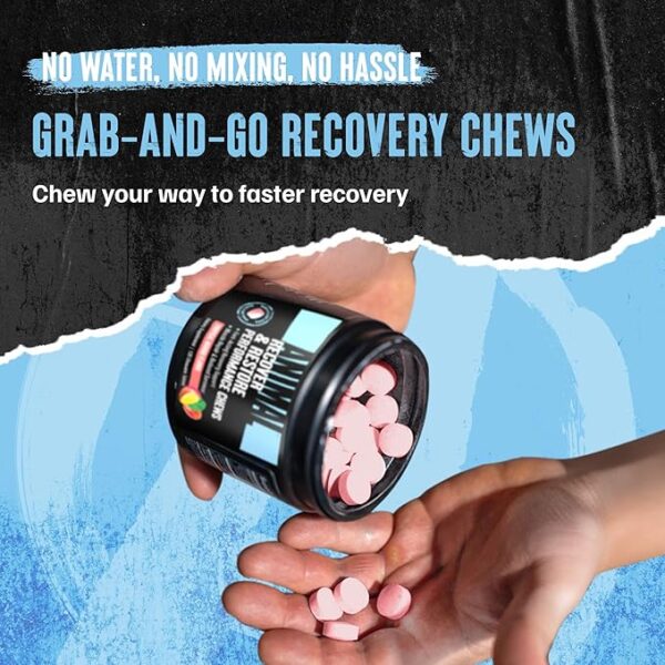 Animal Recovery Chews, Fast Acting Recovery with BCAA, Taurine and Glutamine for Muscle Repair and Hydration - Convenient and Delicious Chews Format - Image 4