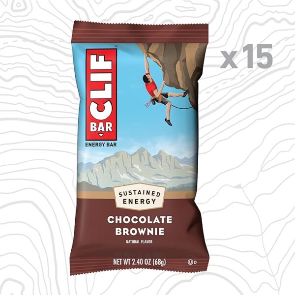 CLIF BAR - Chocolate Brownie Flavor - Made with Organic Oats - Energy Bars - Non-GMO - Plant Based Protein Bars (15 Pack) - Image 2