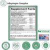 Adaptogen Complex Calmness, Energy and Vitality Booster - Ashwagandha, Schisandra, Astragalus, Ginseng, Rhodiola, and More - Promotes Balance, Focus, and Overall Well-Being - 60 Ct - Image 3