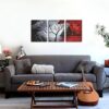 Wieco Art The Cloud Tree 3 Panels Modern Canvas Wall Art Prints Artwork Abstract Seascape Paintings Reproduction Sea Beach Pictures on Canvas for Home Decorations Wall Decor - Image 3