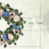 22inch Spring Wreath for Front Door, Easter Wreath Door Decoration with Flower & Eggs,for Front Door, Wall, Farmhouse,Home Decor, Ideal for Easter, Party, Indoor Outdoor Use for Spring - Image 2