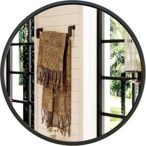 Black Round Mirror