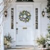 22inch Spring Wreath for Front Door, Easter Wreath Door Decoration with Flower & Eggs,for Front Door, Wall, Farmhouse,Home Decor, Ideal for Easter, Party, Indoor Outdoor Use for Spring - Image 4
