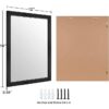Ruomeng Wall Mirror Rectangle Decorative Mirror 12" x 16" for Entryway, Bedroom, Living Room, Black - Image 5