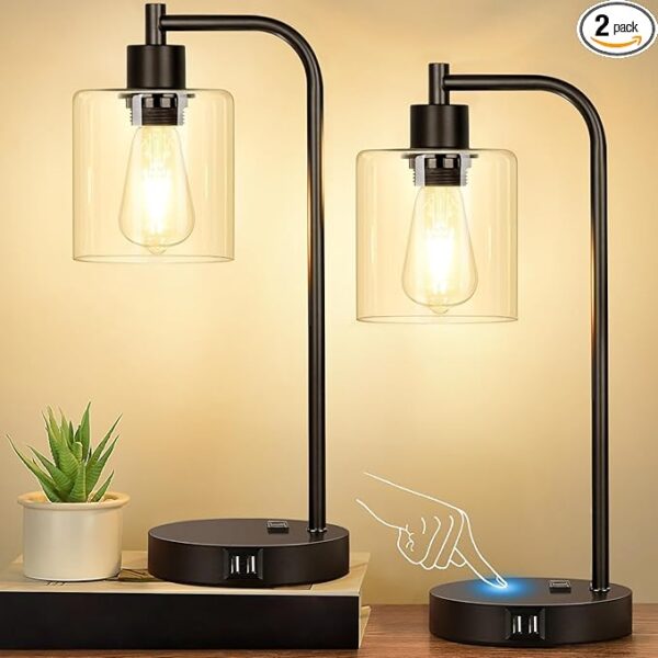 Industrial Touch Control Table Lamps