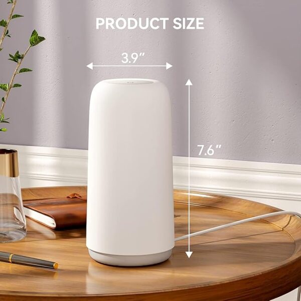 Touch Bedside Table Lamp, [Sleek Design & RGB Mode] 3 Way Dimmable Small Lamp for Bedroom, LED Lamp with Warm White Lights, Multi-Color Smart Nightstand Lamp for for Living Room Home Gifts - Image 3