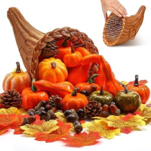 Cornucopia Basket Set Fall Large Cornucopia Centerpieces